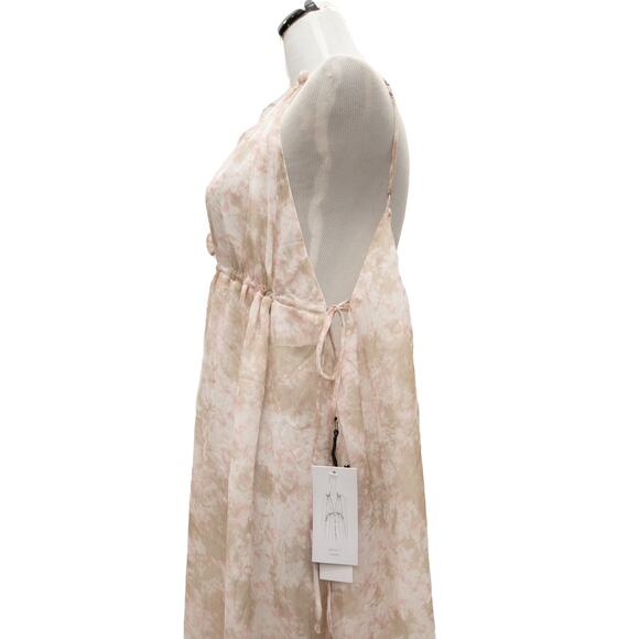 ASTR Sage Mauve Amalfi Tie Dye 2-Way Summer Halter Dress Size Medium - Picture 8 of 16
